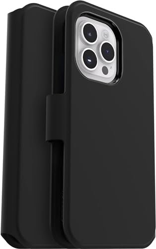 OtterBox Strada Via Ultra Folio-Schutzhülle für iPhone 14 Pro mit Kartenhalter, keine Einzelhandelsverpackung, Schwarz