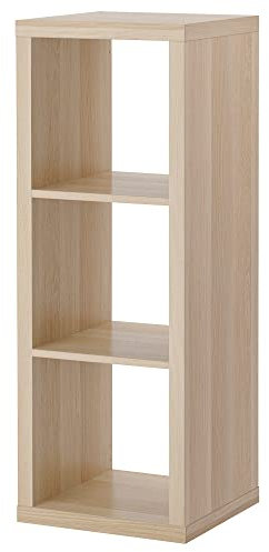 Generisch KALLAX Regal 42x112 cm weiß gebeizt Eiche Optik