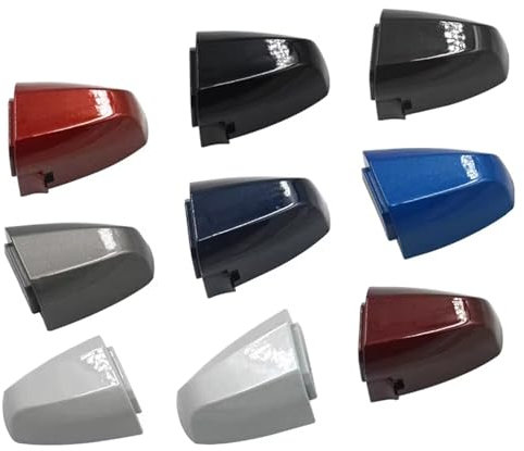 Ropaix Car Door Handle Cover for BMW X1 X5 X6 1Series Exterior Door Handle Cover Key Cap Lid Front 51217396541 51217396544 (G,Front Left(Key Hole),Black,Plastic and Metal)