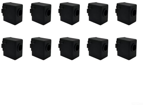 10 Stück Heizblock-Silikonsocke für 3D-Drucker für Anycubic für Kobra 2, Silikon-Abdeckungs-Set für Heizblöcke, kompatibel mit Anycubic für Kobra-Serie