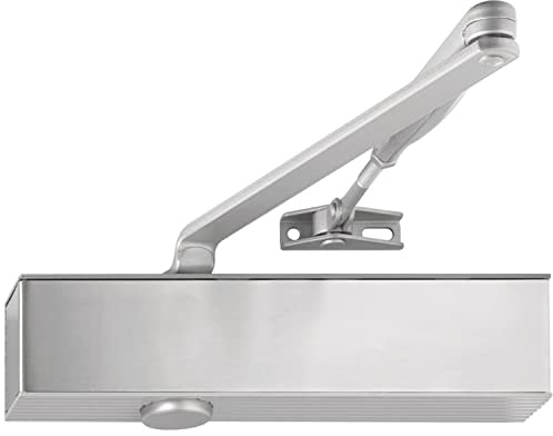 ECO Türschließer T50 Newton mit Gestänge - Tür Schließer EN 2-6 ohne Feststellung, für FB 1400mm, silber