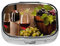 Meta Pilulier avec bouteille de vin et raisins, 2 compartiments pour médicaments, organiseur portable