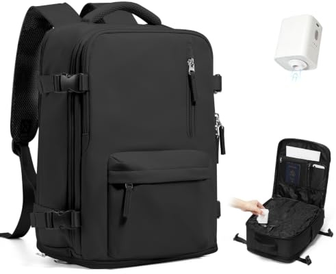 SZSYCN Vacuum Backpack Travel Bag With Pump Ryanair Cabin Size Bag 40x30x20 | Carry On Baggage For Flights Large Travel Backpack 40x30x20 With Vacuum Pump Women Men Casual Daypack Fit 16 Inch Laptop