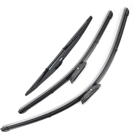 YFGBLQIA Essuie-Glaces de Rechange pour Voiture pour Renault Megane 3 Coupé Hatchback 2008-2016 Balais d'essuie-Glaces de Rechange pour Pare-Brise avec Fonction arrière 24+16+14