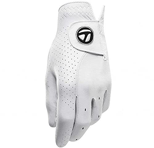 Taylormade Herren N6403019 Golfhandschuhe, weiß, S