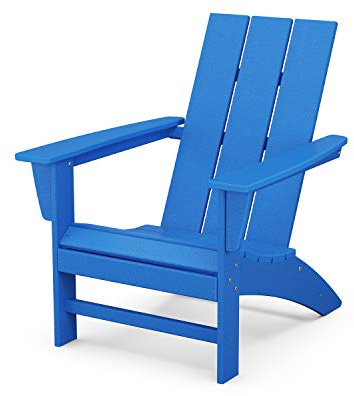 POLYWOOD AD420PB Moderner Adirondack Stuhl, Pazifikblau