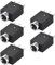 sourcing map PCB Mount 3.5mm 5 Pin Socket Headphone Stereo Jack Video Connector PJ358 Black 5Pcs