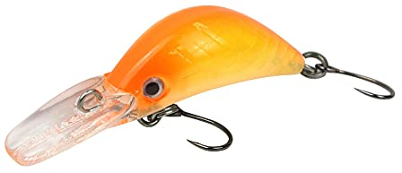 FTM Unisex – Erwachsene 10C5200413C10 Masu Security Wobbler 3cm 1,6g-Forellenwobbler zum Spinnfischen auf Forellen, Forellenköder, Crankbait zum Forellenangeln, Farbe:orange-gelb UV, Bunt, Normal
