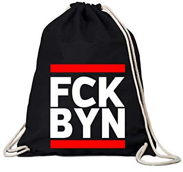 clothinx FCK BYN Fussball Fan Baumwoll-Beutel Schwarz