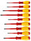 STIER Schraubendreher-Satz slimVDE+, 9-teilig, 80-125 mm, mit Schlitz, Phillips (PH), Pozidriv (PZ), PlusMinus-Pozidriv (SL/PZ)