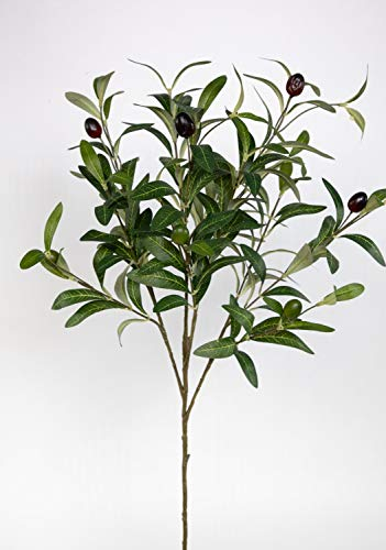 Seidenblumen Roß Olivenzweig Korsika 75cm ZF Kunstpflanzen künstlicher Zweig Oliven
