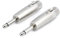 baolongking 3-Pin XLR to 1/4 Microphone Audio Adapters, 3 Pins XLR Socket to 6.35mm Male Jack Mono Plug Conversion Connector Silver(2PCS) (6.35mm TS to XLR F)