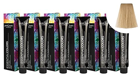 PostQuam - 6er Pack Professionelle Haarfarben mit Hoher Deckkraft - Permanente Haartönung 100% Grauabdeckung Gleichmäßige und Dauerhafte Natürliche Haarfarbe - Mehr als 90 Haarfärbemittel