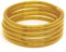 Ikaremin Bracciale Donna oro in Polvere d'Oro I Braccialetto donna Pack5 I Bracciali Donna I Bracciale portafortuna donna I Bracciale Donna oro I Bracciale Oro Donna I Regalo anniversario matrimonio