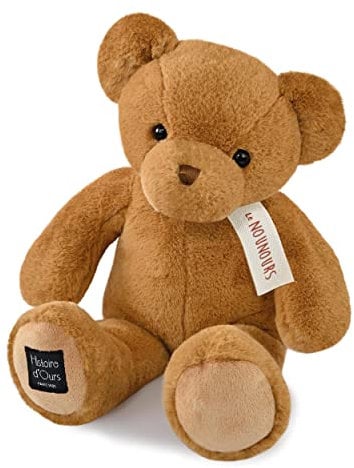 Histoire d'Ours - Grande Peluche Ours - Le Nounours - Noisette - 40 cm - Grosse Peluche Super Douce à Caliner pour les Enfants - Idée Cadeau de Naissance Bébé, Noël et Anniversaire - HO3227