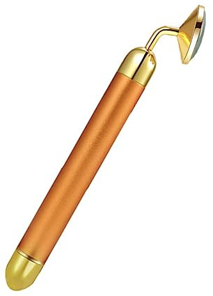 FOMIYES 1 Pc Barre De Beauté Électrique V Visage Rouleau De Rouleau De Jade Rouleau De Visage En v Rouleau De Beauté Énergétique Outils 24k Se Soucier Tige D'or Jade Aventurine