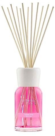Millefiori Milano Duftstoff Diffusor Sticks Lychee Rose, Fassungsvermögen 500ml, Kopfnoten: Szechuan-Pfeffer, Lychee, 7DIRO