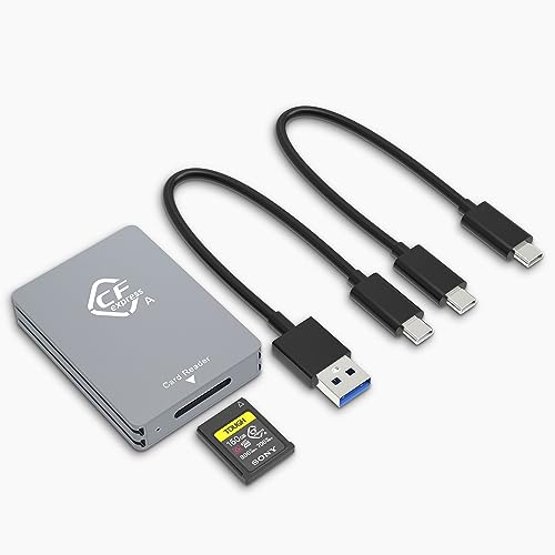 Sony CFexpress Typ A Kartenleser - USB 3.1 Gen2 10Gbps SuperSpeed - Tragbares Aluminium USB-C Lesegerät für CFexpress Typ A Karten