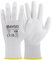 KAYGO Work Gloves PU Coated-12 Pairs, KG11PW, Safety Working Gloves with Secure Grip on Palm & Fingers, for Men and Women, Ideal for General Purpose Light Duty Work, Gardening (Large, White)