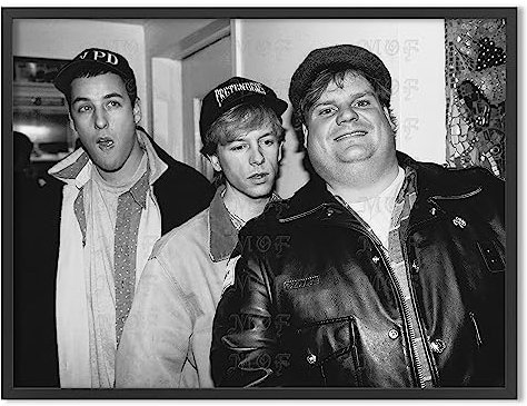 Masters of Fate Vintage SNL Comedy Legends Chris Farley David Spade Adam Sandler Remastered Poster Druck 74CLB (28,9 x 35,6 cm)