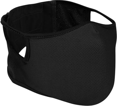 Qavctw Tactical Shooting Mask - Foldable Airsoft Silicone Half Face Mesh Military Mask for Shooting, Riding, Climbing, Paintball, Hunting, M-Black