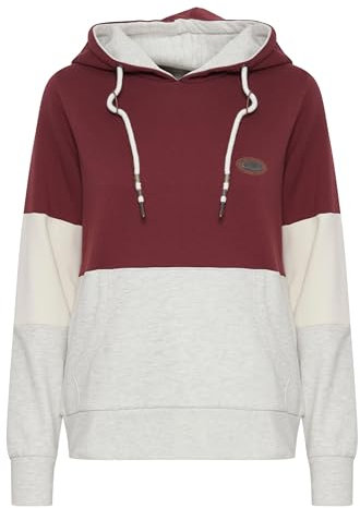OXMO OXKathrine Damen Kapuzenpullover Hoodie Pullover mit Kapuze, Größe:S, Farbe:Chocolate Truffle (191526)