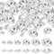FINGERINSPIRE 120 Stück Strasssteine Mit Spitzer Rückseite 6/8/10/12/14/16 mm Glas Strasssteine Edelsteine Klare Runde Kristallperlen Juwelen Verzierungen Facettierte Diamanten Für Hochzeitskleid