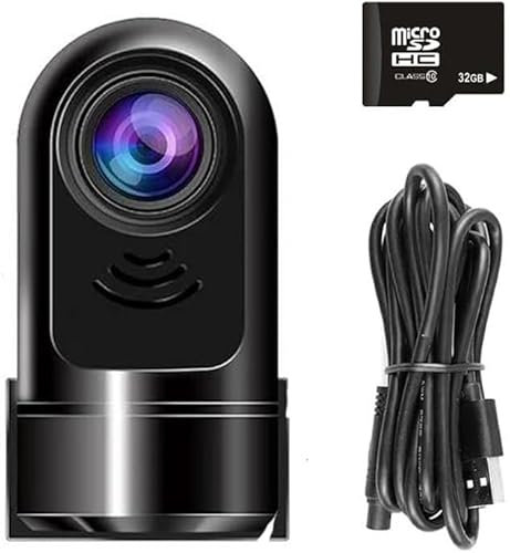 1080P HD 360° Rotating Mini ADAS Dashcam, Omni Dash CAM 360° Vehicle Security Guard, Front Dash Cams, 24H Superior Night Vision, Dashboard Car Camera (with 32G SD Card)