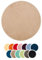 liebling Badteppich, 100% Polyester - Mikrofaser, Serie Santos, Ø 110 cm,1500 g/m², 30 Grad waschbar, Farbe: Sand