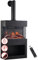 KAMINIO Eléctrica Chimenea Henri con Tubo de Chimenea - Estufa de Chimenea con calefacción, Efecto de Llama 3D, Compartimento para leña (Negro)