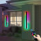 Mikeru Outdoor RGB-Wandleuchte, 16 Farben dimmbare Wandleuchte IP65 wasserdicht Weihnachten Wandleuchte 3000K-6000K mit Fernbedienung, 10%-100% dimmbare Außenwandleuchte für Hof, Villa, Zaun 80CM