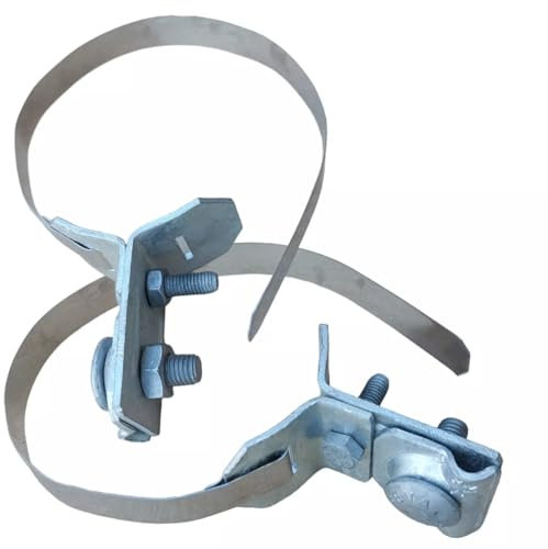 PAG Turbo GmbH® - Blitzschutz Blitzableiter Material, Tiefenerder, Φ8 Aluminium Draht, Halter, Klemmen, Verbinder und viel mehr (Fallrohrhalter feuerverzinkt) Art. Nr. BS18