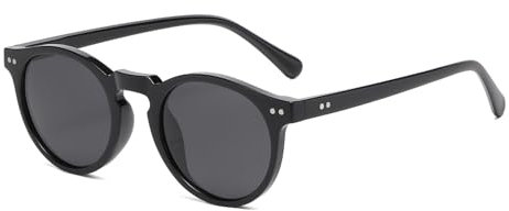 YAMEIZE Vintage Polarisierte Kleine Runde Sonnenbrille - für Damen Herren Klassischer Stil Runde Brille UV400 Schutz Fahren im Freien