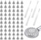 60 ugelli per soffione doccia di ricambio per soffione doccia parti di ricambio in silicone ugelli in silicone di ricambio per soffione doccia foro spray per foro doccia