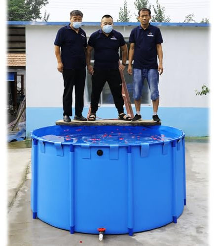 Piscina Fuori Terra/Telaio Acciaio Piscina Fuori Terra, Laghetto Circolare Per Pesci In Tela Per Esterni/grandi Piscine Con Struttura A Cintura, Piscine Per Bambini/adulti(4X1M/12500L/3300GAL)