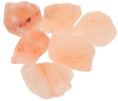 ANDRESLAD Pierres de Sel Rose de L’Himalaya Naturelles 1 Kg – Gros Blocs de Sel pour Lampe D’Aromathérapie Décoration Intérieure et Purification de L’Air
