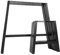 Natural Goods Berlin 2X Design Tischkufen viele Modelle Metall Tischbeine, Tischgestell aus Stahl, geneigt, Trapez, Esstisch, Schreibtisch, Couchtisch, Bank (H42cm, Schwarz)