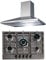SIA 70cm Stainless Steel 5 Burner Gas Hob And Extractor Chimney Cooker Hood Fan