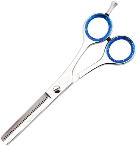Haryali London Professionelle Effilierschere - 14 cm Edelstahl Texturierschere Friseurschere Effilierschere mit Kanten Friseurschere Effilierschere für Männer & Frauen