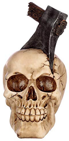 EliteKoopers 1Pcs Gothic Axe Head Skull Ornament For Home Decor Novelty Item