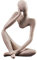 Hosoncovy Harz Denker Statue Denker Skulptur Denker Figur Denker Ornament Denken Männer Ornament Statue Geschenk Skulptur Dekoration für Home Office Bücherregal Schreibtisch Dekor (Richtiger Denker)