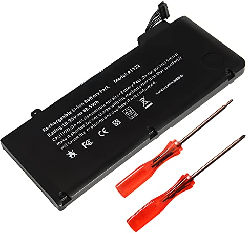 ASUNCELL A1278 A1322 Batteria sostitutiva per laptop per MacBook Pro 13 A1322 A1278 (metà 2009, metà 2010, inizio e fine 2011, versione metà 2012) 10,95 V 63,5 WH 6 celle