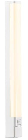 Nordlux SJAVER LED Spiegelleuchte weiß 1200lm IP44 mit Steckdose 60x5,6x7cm