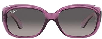 Ray-Ban 0RB4101 Brille, Transparent Violet/Grey Shaded, 58 Unisex-Erwachsene, Transparent Violet/Grey Shaded