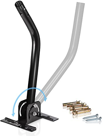 Eightwood Support Antenne de Type J Angle Réglable, avec Base Fixe, adapté à l'installation de Diverses Antennes Extérieures