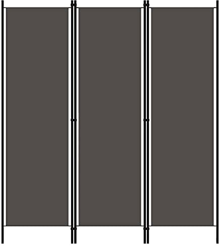 HOMIUSE 150x180 cm Raumteiler Paravent Trennwand Balkon Sichtschutz Paravent Raumteiler Innen Raumteiler Trennwand Garten Sichtschutz Umkleidekabine Anthrazit