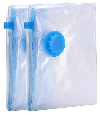 DERICOR Vakuumbeutel Vakuum Kleiderbeutel Aufbewahrungsbeutel Wiederverwendbar Vakuumbeutel 80 * 100cm