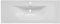 COMAD Vasque en Céramique à Encastrer - Blanc - L 121 X P 46 X H 17 Cm