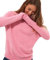 Joe Browns Women's Fluffy Funnel Neck Cosy Jumper Pullover Sweater, Pink, UK 18