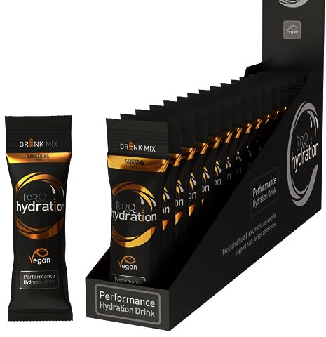 Torq Hydration - Tangerine - Rapid Rehydration Electrolytes Powder Hypotonic Profile Running, Cycling, Sports Hydration Drink - Single Serve - Box of 15